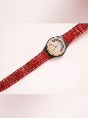 Swatch Watch Red Strap